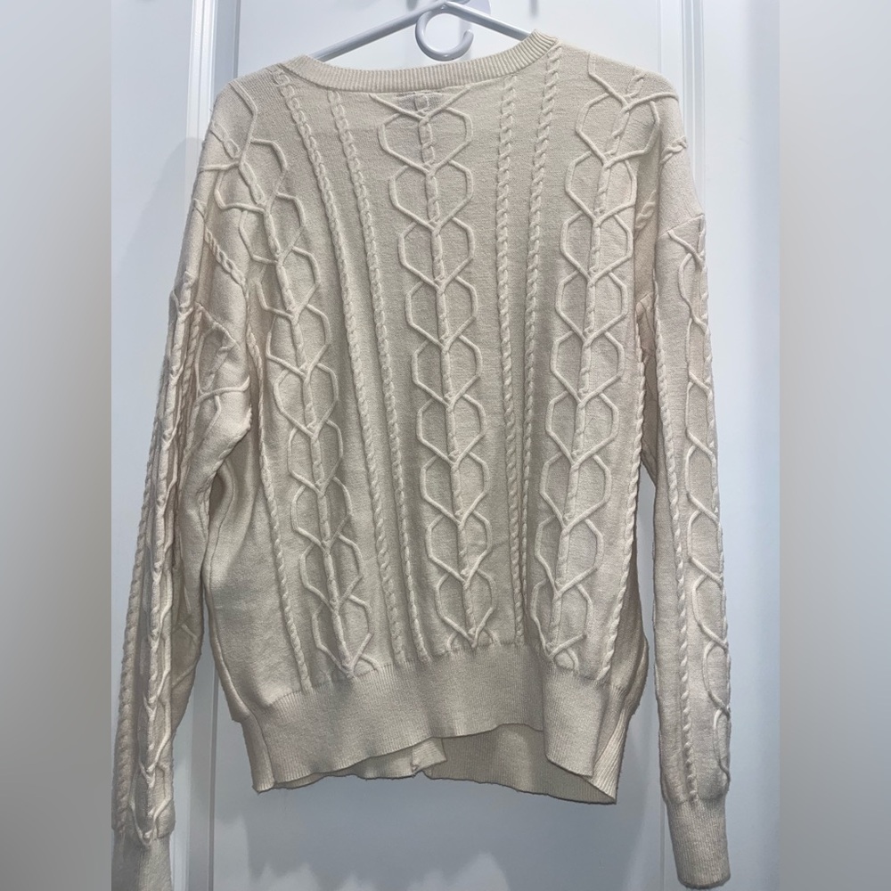 Disney Minnie Mouse Bow Heart Women's Cable Knit Cardigan - BoxLunch Exclusive - Picture 2 of 4